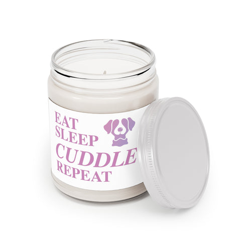 Scented Candles, 9oz - Eat, Sleep, Cuddle