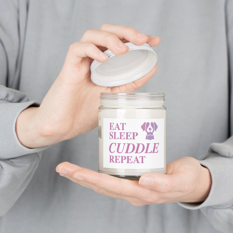 Scented Candles, 9oz - Eat, Sleep, Cuddle