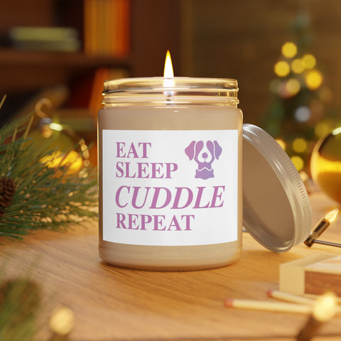 Scented Candles, 9oz - Eat, Sleep, Cuddle