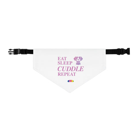 Pet Bandana Collar - Eat, Sleep, Cuddle