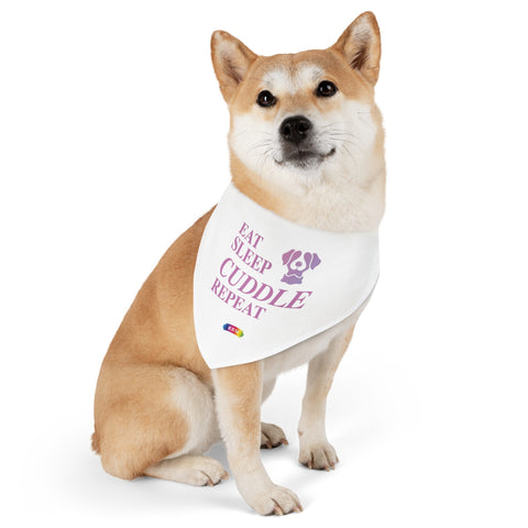 Pet Bandana Collar - Eat, Sleep, Cuddle