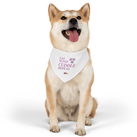 Pet Bandana Collar - Eat, Sleep, Cuddle