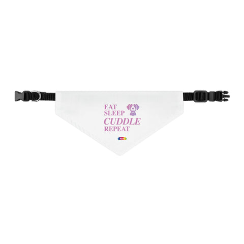 Pet Bandana Collar - Eat, Sleep, Cuddle