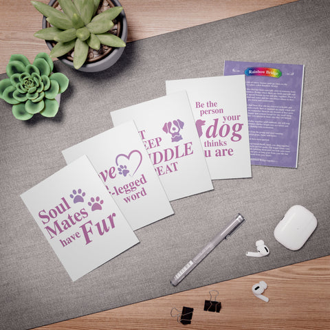 Multi-Design Greeting Cards (5-Pack) The Pet Pack