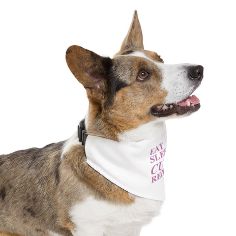 Pet Bandana Collar - Eat, Sleep, Cuddle