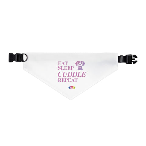 Pet Bandana Collar - Eat, Sleep, Cuddle